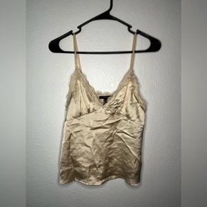 FOREVER 21 Silk & Lace Cami Top